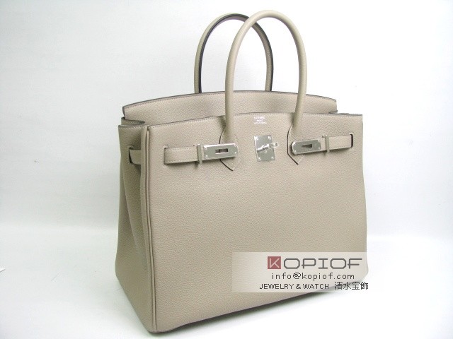 エルメス バーキン35 トゴ ゥルティールグレー her432